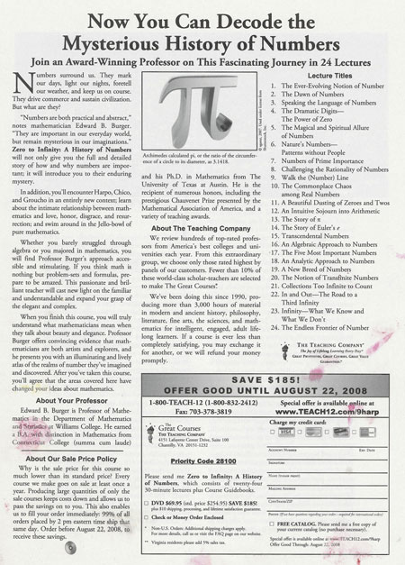 Decode the Curious History of Numbers