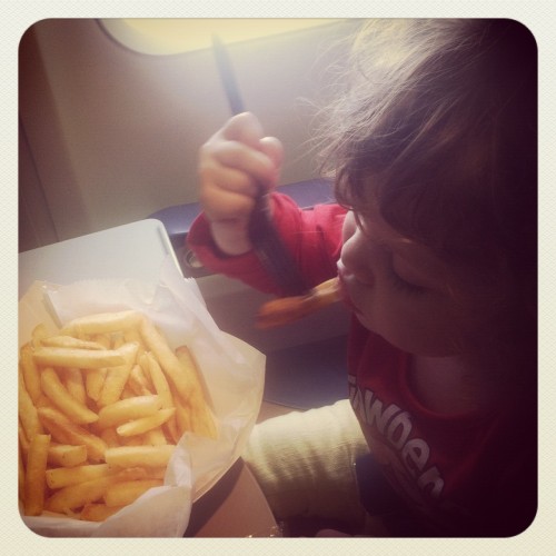 Zoe and fries