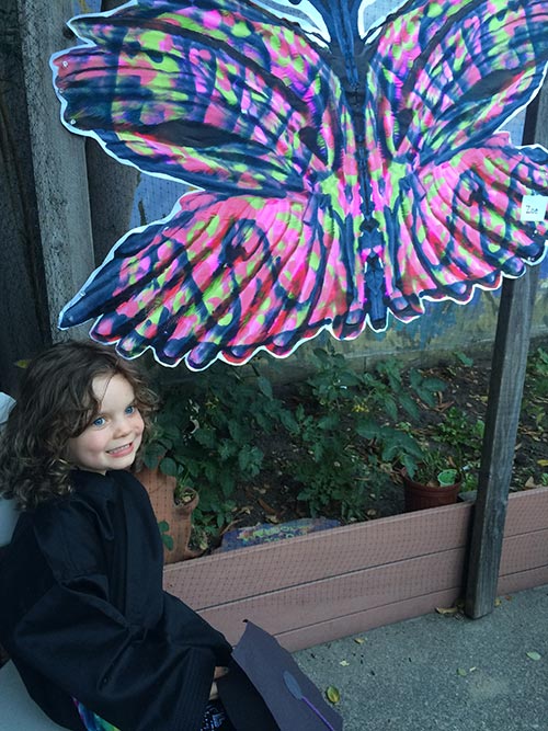 Zoe and butterfly